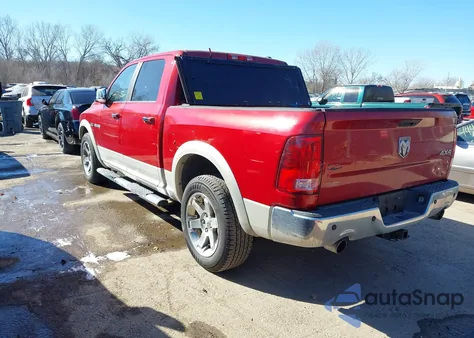 2010 Dodge Ram 1500 Laramie из США, поврежденный, VIN 1D7RV1CT1AS151820